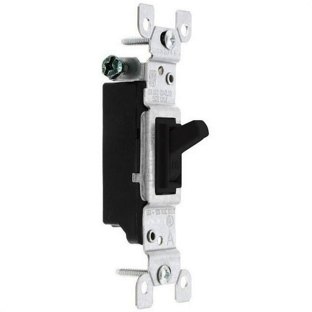 Leviton Manufacturing 7017593 15 A Toggle Framed Single-Pole Quiet Switch