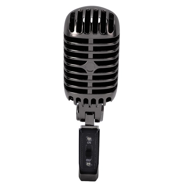 Micrófono Dinámico Retro, Micrófono de Capacitacia Cardioide de Estilo Antiguo de Estilo Vintage, Micrófono Vocal Dinámico Clásico para la Grabació de Estudio de Estudio