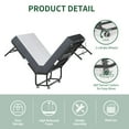 thumbnail image 5 of Folding Guest Bed with Memory Foam Mattress, Twin Size 75x38 Inch, Durable Steel Frame with 300lb Capacity, Portable Rollaway Bed for Adults, Space-Saving Foldable Design with Silent Wheels, 5 of 8
