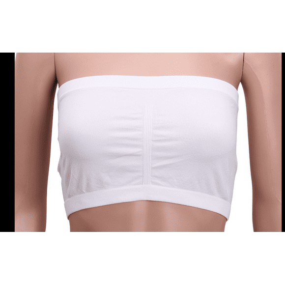 VISgogo Sujetador sin tirantes para mujer, parte superior de tubo bandeau, tops de fondo de verano, ropa interior de moda para mujer VISgogo moda