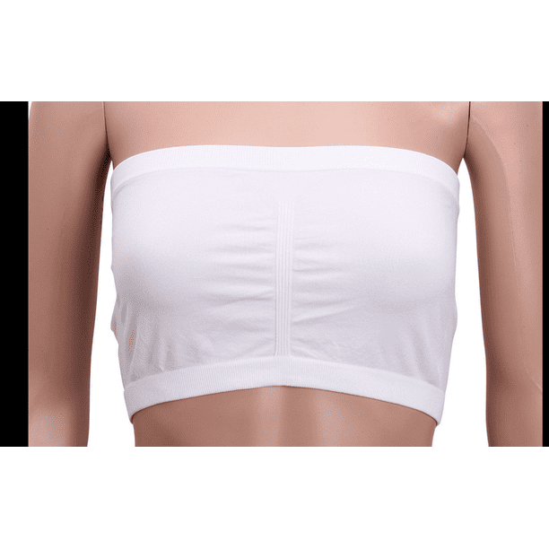 VISgogo Sujetador sin tirantes para mujer, parte superior de tubo bandeau, tops de fondo de verano, ropa interior de moda para mujer VISgogo moda