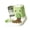 Green, variant on Double Design Automatic Cats Feeders Water Dispenser For Timed Feeding Spill Resistant Bowls Grade