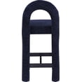 thumbnail image 5 of Meridian Furniture Amari Navy Chenille Fabric Stool, 5 of 9