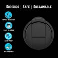 thumbnail image 6 of NuRich Hydro Wide Mouth Flip and Sip Replacement Coffee Lid or Cap Accessories Compatible with Hydroflask, Nalgene, and Many More Top Water Bottle Brands Sizes 12 16 18 20 32 40 64 Ounce, 6 of 8