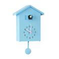 thumbnail image 3 of Reloj De Pared De Cuco Voces De Pájaros Naturales Reloj De Péndulo Con Casa De Pájaros Para Arte De Pared Hogar Sala De Estar Cocina Oficina Decoración Verde Blanco Azul Methold HA027977-01, 3 of 6