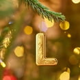 thumbnail image 4 of Gold 26 Letter Ornaments for Christmas Tree Decoration - Personalized Hanging Pendant Xmas Alphabet for DIY Craft Ornaments (A), 4 of 7
