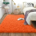 thumbnail image 3 of Socofuz 9x12ft Orange Large Non-Slip Fluffy Rug, Super Soft Plush Modern Indoor Plush Carpet for Bedrooms, Children's Rooms, Nurseries, Home Decor, 3 of 7