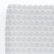 Beautiful by Drew Barrymore 6-Piece Dot Bath Towel Set, Soft 100% Cotton, Off White