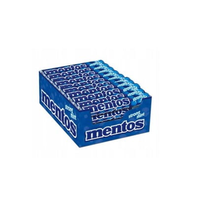 Mentos Strong Mint Mints – 40 Packs, 37g Each – Intense Refreshing Chewy Mint Rolls