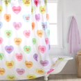 thumbnail image 5 of Jbralid Valentines Shower Curtain, Valentines Day Decor Candy Heart Shower Curtain,  Waterproof Fabric Cathroom Curtains for Valentines Decorations 72 x 72 inches, 5 of 6