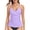 Purple, variant on Women's Push Up Tankini Top Twist Front Ruched Tankini Bathing Suits Vintage Swimsuit V-Neck Tummy Control Swimwear Top