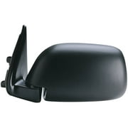 70012T - Fit System Driver Side Mirror for 89-95 Toyota Pick-Up window mount, w/o vent, black, foldaway, Manual
