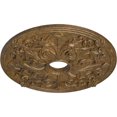 thumbnail image 3 of Ekena Millwork 23 5/8"OD x 3 7/8"ID x 2 1/8"P Jamie Ceiling Medallion (Fits Canopies up to 3 7/8"), Hand-Painted Rubbed Bronze, 3 of 6