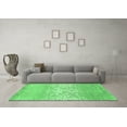 thumbnail image 3 of Ahgly Company Indoor Round Abstract Emerald Green Contemporary Area Rugs, 3' Round, 3 of 4