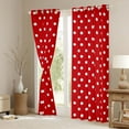thumbnail image 3 of Manfei Polka Dots Boy Girl Black Out Curtains,Vintage Aesthetic Curtains Pack of 2 (42x63 Each),Red White Bedroom Curtains,Microfiber Bedroom Decor, 3 of 6