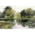 thumbnail image 3 of Levitan, Isaak 14x11 Black Modern Framed Museum Art Print Titled - Water Lilies on a Pond, 3 of 5