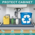 thumbnail image 2 of Waterproof Silicone Under Sink Mat 31'' x 22'' Shelf Liner for Kitchen and Bathroom, Cabinet and Counter Protector, Storage and Organizers, Litter Mat, Pet Cat Puppy Essentials(Dark Grey), 2 of 6