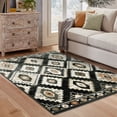thumbnail image 2 of Style Haven  Patti Charcoal Tribal Diamond Medallions Area Rug 9'10" x 12'10" 9' x 12' Living Room, 2 of 4