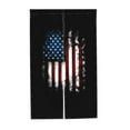 thumbnail image 7 of DouZhe Doorway Drape Split Curtains, Vintage Grunge Patriotic American Flag Room Divider Privacy Door Curtains, 34" x 56", 7 of 7