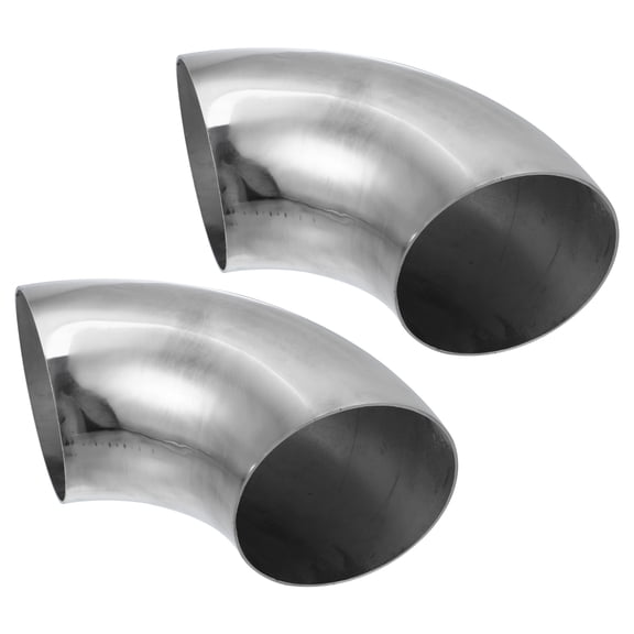 2pcs OD 4.02 Inch 90 Degree Mandrel Bend Elbow SS304 Stainless Steel Bend Tube Car Exhaust Elbow Pipe