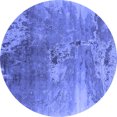 thumbnail image 1 of Ahgly Company Machine Washable Indoor Round Oriental Blue Industrial Area Rugs, 4' Round, 1 of 4