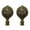 Antique Brass - Pack of 2, variant on Royal Designs, Inc. Traditional Filigree Globe Crystal Embelishment Finial for Lamp Shade, F-5072PB-1, Polished Brass, Single