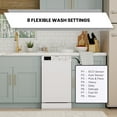 thumbnail image 6 of Equator 18" Front control Dishwasher Front control 10 place Wine Rack 8 Wash Sensor Wash Sanitize Delay1/2Load 110V E-Star ADA, 6 of 16