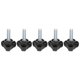 thumbnail image 3 of 5Pcs M8 28mm Tightening Screw ABS Plastic Triangular Shape Head Hand Knob Screw Fastener, 3 of 5
