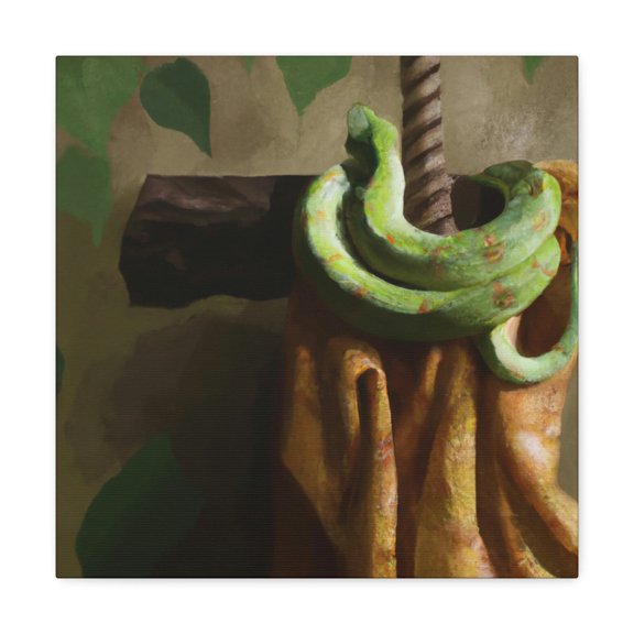 Green Python Mystique - Canvas
