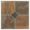 Nexus (5 Cartons-100 Tiles) rustic slate 12x12 self adhesive vinyl floor tile - 100 sq.ft.