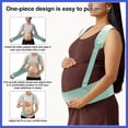 thumbnail image 5 of Vocoste Pregnancy Belly Band, Belly Support Bands, Belly Bands for Pregnant Women, Maternity Belly Band with Adjustable Straps, Medium, Green, 5 of 7