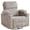 Corduroy Gray, variant on Rhevoy Adult Chenille Living Room Nursery and Breastfeeding Adjustable Armrest and Electric Glider Recliners, Gray