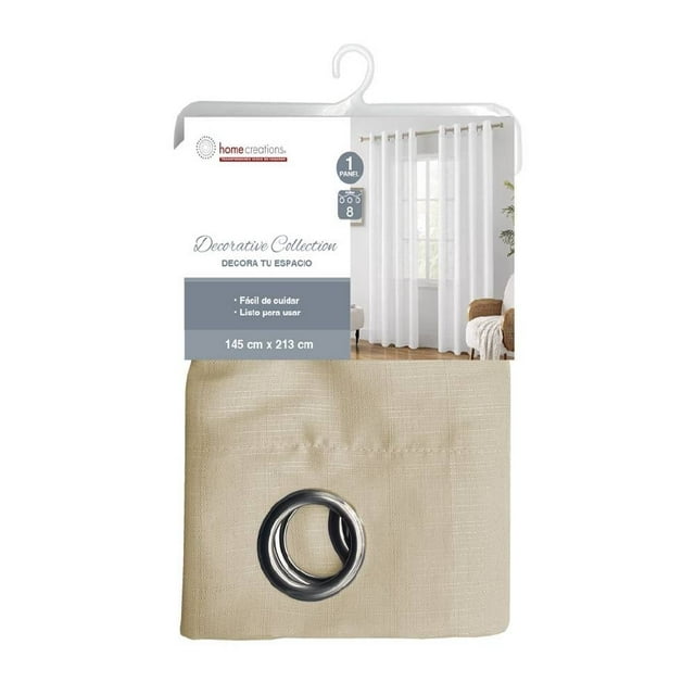 Cortina para Ventana Home Creations DecorativaBeige