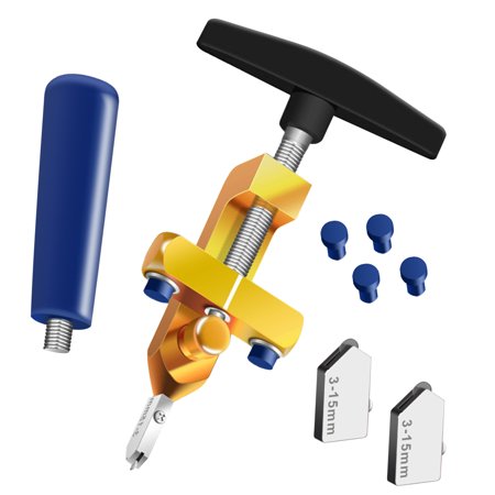 

Glass Opener Aluminum Alloy Glide Tile Tool 3-15mm 2-in-1 Portable Ceramic Accessory Gold