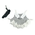 thumbnail image 1 of Conjunto de Correa de Arnés de Chaleco de Conejo Sunnimix Ropa Traje de Mascota Suave Negro Blanco S, 1 of 7