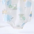 thumbnail image 4 of CAUYDY Infant Boy Romper Preemie Short Sleeve Sleepers for Girl Newborn Comfy Pajamas Spring Summer Baby Clothes 0-3M 6-9M 12-18M Sizes 9-12 Months,Light Blue, 4 of 5