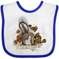 thumbnail image 3 of Inktastic Squirrel Superhero Landing with Acorns Boys or Girls Baby Bib, 3 of 4