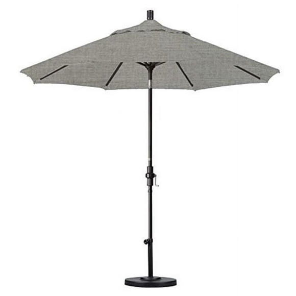 California Umbrella GSCU908117-5402 9 ft. Round Aluminium Umbrella Collar Tilt & Bronze Pole - Sunbrella Granite Fabric