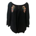 thumbnail image 1 of Blusa George Talla EG con Botones Negro, 1 of 4