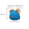 thumbnail image 7 of Ausyst Hats Clearance! NEW 1-11 Years Old For Girls Boys Kids Winter Beanie Hat Warm Knit Thick Ski Cap With Fluff Ball, 7 of 7