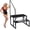 2 Steps with 1 Handrail, variant on 2 Step Heavy Duty Pool Ladder for Above-Ground Pools, RV Steps with Handrail, Anti-Slip Hot Tub Steps, Portable and Detachable Camper Step Stool for Spa, Mobile Home