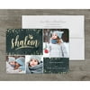 Opulent Shalom - Deluxe 5x7 Personalized Holiday Hanukkah Card