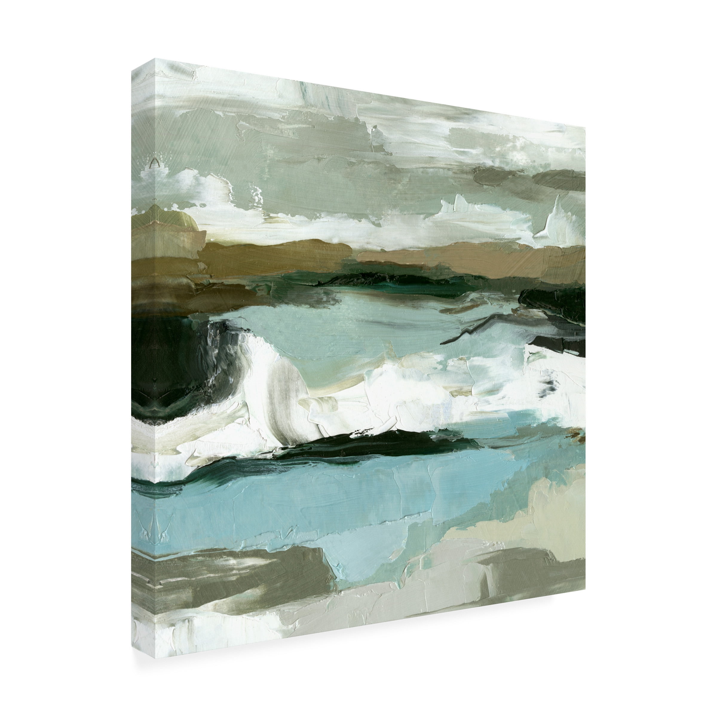Emma Caroline 'Textured Ocean Tide II' Canvas Art