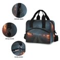 thumbnail image 5 of Insulated Crossbody Lunch Bag 10L Lunch Tote with Adjustable Shoulder Strap for Work Office Picnic Halloween Night, 5 of 6