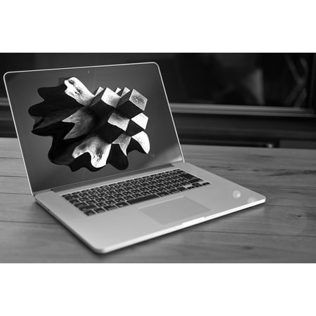 Framed Art for Your Wall Cube Art Computer Mac Black and White Abstract 3D 10x13