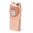 thumbnail image 3 of Disk USB2.0 Memoria Flash Drive Metal Cartoon 2 en 1 con adaptador para teléfono móvil Android Bear Rose Gold 128G, 3 of 5
