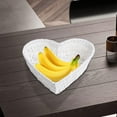thumbnail image 6 of Paper Rope Storage Basket Heart Shape Bread Serving Basket Sundry Holder Delicate Storage Box for Bathroom Organizing Office Shelves Desk White, 6 of 8
