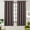 Dark Brown, variant on 100% Blackout Curtain Panels Fannie - Woven Jacquard Triple Pass Thermal Insulated (Set of 2 Panels)