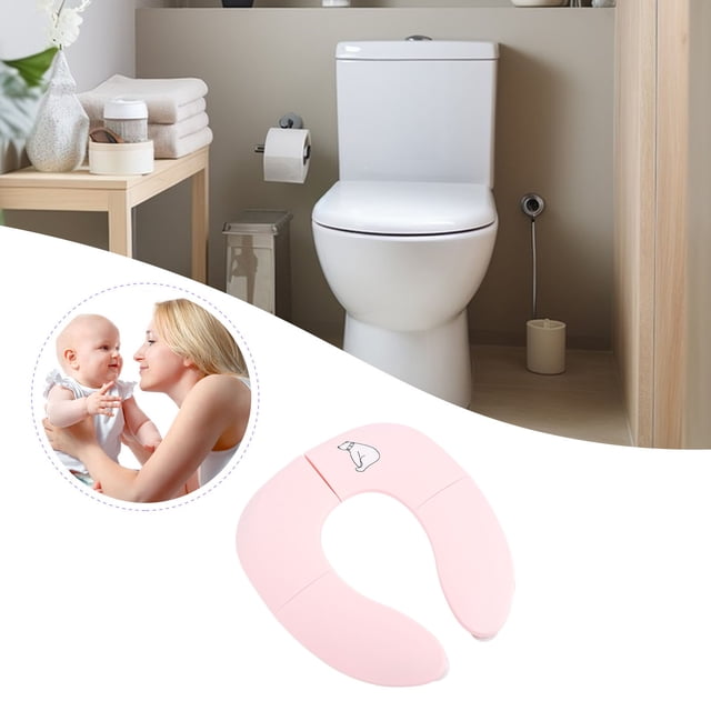 Cubierta De Entrenamiento Para Ir Al Baño De Viaje, Cubierta De Inodoro Plegable, Dibujos Animados, Fácil De Limpiar Para Exteriores