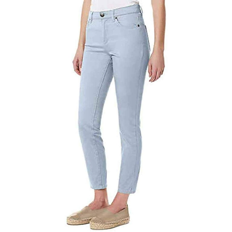 Buffalo David Bitton Women s Mid Rise Super Soft Capri Jeans Light Blue 10